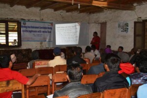 वल्र्डभजिनको कार्यक्रम सञ्चालनका लागि कार्यक्षेत्र बारे छलफल गर्न आयोजित बैठकमा सहभागि । तस्बिर : डिवी बुढा