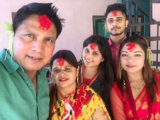 Deepak Raj Giri Family