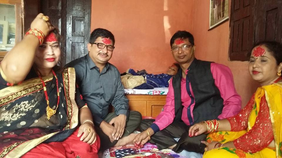 नेपाल पत्रकार महासंघका उपाध्यक्ष बिपुल पोख्रेल आफ्नो परिवारसंग 